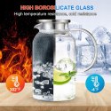 DZBANEK szklany Z POKRYWKĄ 1,8L od -20 ° C do 150 ° C
