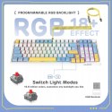 AJAZZ AK992 Klawiatura Do Gier RGB Pokrętło Głośności Bateria 4000 mAh